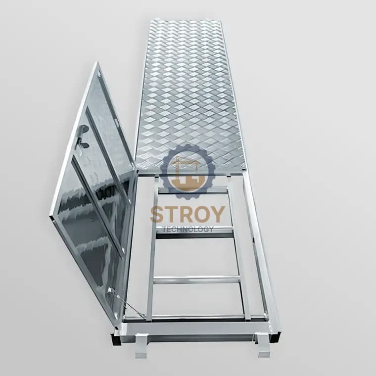 Алюминиевый настил с люком и лестницей