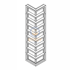 Щит угловой наружный